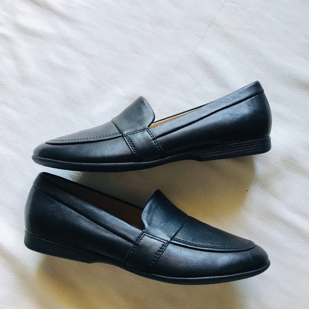 Dansko Black Leather Loafers for Men